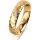 Ring 14 Karat Gelbgold 4.5 mm diamantmatt 1 Brillant G vs 0,035ct