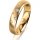 Ring 14 Karat Gelbgold 4.5 mm l&auml;ngsmatt 5 Brillanten G vs Gesamt 0,045ct
