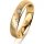 Ring 14 Karat Gelbgold 4.5 mm sandmatt 5 Brillanten G vs Gesamt 0,045ct