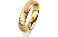 Ring 18 Karat Gelbgold 4.5 mm diamantmatt