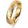 Ring 18 Karat Gelbgold 4.5 mm diamantmatt 1 Brillant G vs 0,035ct