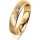 Ring 18 Karat Gelbgold 4.5 mm sandmatt 5 Brillanten G vs Gesamt 0,045ct