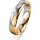Ring 14 Karat Gelb-/Weissgold 4.5 mm poliert 1 Brillant G vs 0,035ct