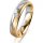 Ring 14 Karat Gelb-/Weissgold 4.5 mm sandmatt 1 Brillant G vs 0,035ct