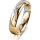 Ring 14 Karat Gelb-/Weissgold 4.5 mm poliert 4 Brillanten G vs Gesamt 0,025ct