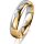 Ring 18 Karat Gelb-/Weissgold 4.5 mm poliert 1 Brillant G vs 0,025ct