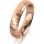 Ring 14 Karat Rotgold 4.5 mm diamantmatt