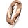 Ring 14 Karat Rotgold 4.5 mm poliert 4 Brillanten G vs Gesamt 0,025ct