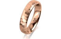 Ring 18 Karat Rotgold 4.5 mm diamantmatt