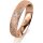 Ring 18 Karat Rotgold 4.5 mm kristallmatt 1 Brillant G vs 0,035ct