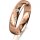 Ring 18 Karat Rotgold 4.5 mm poliert 5 Brillanten G vs Gesamt 0,045ct