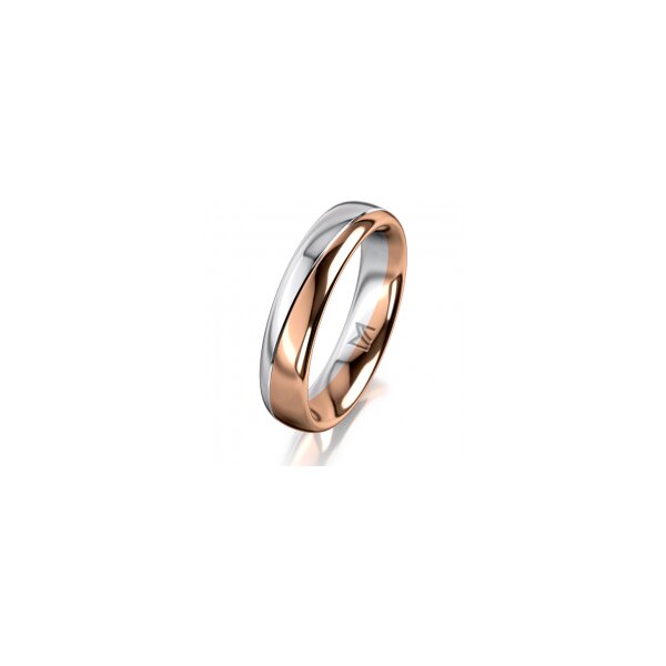 Ring 14 Karat Rot-/Weissgold 4.5 mm poliert