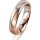 Ring 14 Karat Rot-/Weissgold 4.5 mm l&auml;ngsmatt