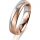 Ring 14 Karat Rot-/Weissgold 4.5 mm sandmatt