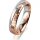Ring 14 Karat Rot-/Weissgold 4.5 mm diamantmatt