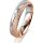 Ring 18 Karat Rot-/Weissgold 4.5 mm kreismatt 1 Brillant G vs 0,025ct