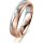 Ring 18 Karat Rot-/Weissgold 4.5 mm sandmatt 1 Brillant G vs 0,025ct