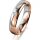 Ring 18 Karat Rot-/Weissgold 4.5 mm poliert 1 Brillant G vs 0,035ct