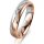 Ring 18 Karat Rot-/Weissgold 4.5 mm l&auml;ngsmatt 4 Brillanten G vs Gesamt 0,025ct