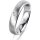 Ring 14 Karat Weissgold 4.5 mm sandmatt 1 Brillant G vs 0,035ct