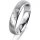 Ring 14 Karat Weissgold 4.5 mm l&auml;ngsmatt 5 Brillanten G vs Gesamt 0,045ct