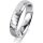 Ring 18 Karat Weissgold 4.5 mm diamantmatt