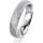 Ring 18 Karat Weissgold 4.5 mm kristallmatt 1 Brillant G vs 0,035ct