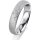 Ring 18 Karat Weissgold 4.5 mm kreismatt 3 Brillanten G vs Gesamt 0,035ct