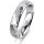 Ring 18 Karat Weissgold 4.5 mm diamantmatt 4 Brillanten G vs Gesamt 0,025ct