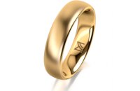 Ring 14 Karat Gelbgold 5.0 mm l&auml;ngsmatt