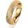 Ring 14 Karat Gelbgold 5.0 mm kristallmatt