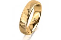 Ring 14 Karat Gelbgold 5.0 mm diamantmatt