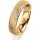 Ring 14 Karat Gelbgold 5.0 mm kristallmatt 1 Brillant G vs 0,025ct