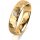 Ring 14 Karat Gelbgold 5.0 mm diamantmatt 1 Brillant G vs 0,035ct
