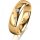 Ring 14 Karat Gelbgold 5.0 mm poliert 3 Brillanten G vs Gesamt 0,040ct