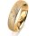 Ring 14 Karat Gelbgold 5.0 mm kreismatt 5 Brillanten G vs Gesamt 0,055ct