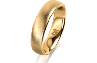 Ring 18 Karat Gelbgold 5.0 mm sandmatt