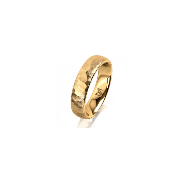 Ring 18 Karat Gelbgold 5.0 mm diamantmatt