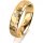 Ring 18 Karat Gelbgold 5.0 mm diamantmatt 1 Brillant G vs 0,025ct