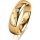 Ring 18 Karat Gelbgold 5.0 mm poliert 5 Brillanten G vs Gesamt 0,055ct
