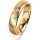 Ring 18 Karat Gelbgold 5.0 mm l&auml;ngsmatt 5 Brillanten G vs Gesamt 0,055ct