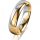 Ring 14 Karat Gelb-/Weissgold 5.0 mm poliert