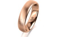 Ring 14 Karat Rotgold 5.0 mm sandmatt