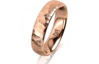Ring 14 Karat Rotgold 5.0 mm diamantmatt