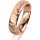 Ring 14 Karat Rotgold 5.0 mm diamantmatt