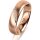 Ring 14 Karat Rotgold 5.0 mm l&auml;ngsmatt 5 Brillanten G vs Gesamt 0,035ct