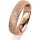 Ring 18 Karat Rotgold 5.0 mm kristallmatt 1 Brillant G vs 0,035ct