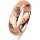 Ring 18 Karat Rotgold 5.0 mm diamantmatt 1 Brillant G vs 0,035ct