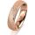 Ring 18 Karat Rotgold 5.0 mm kreismatt 5 Brillanten G vs Gesamt 0,035ct