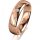 Ring 18 Karat Rotgold 5.0 mm poliert 5 Brillanten G vs Gesamt 0,055ct